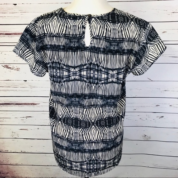 Anthropologie Paper Kite Aztec High-Low Blouse - Picture 4 of 6